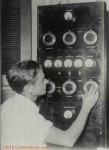 Byrd Testing Collins Radio Transmitter