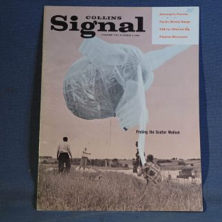 Collins Radio Signal November 1960 Cover