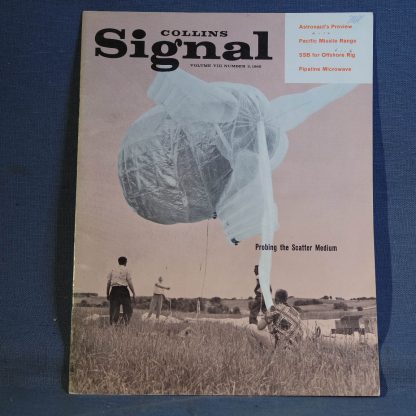 Collins Radio Signal November 1960 Cover