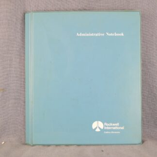 Collins administrative notebook